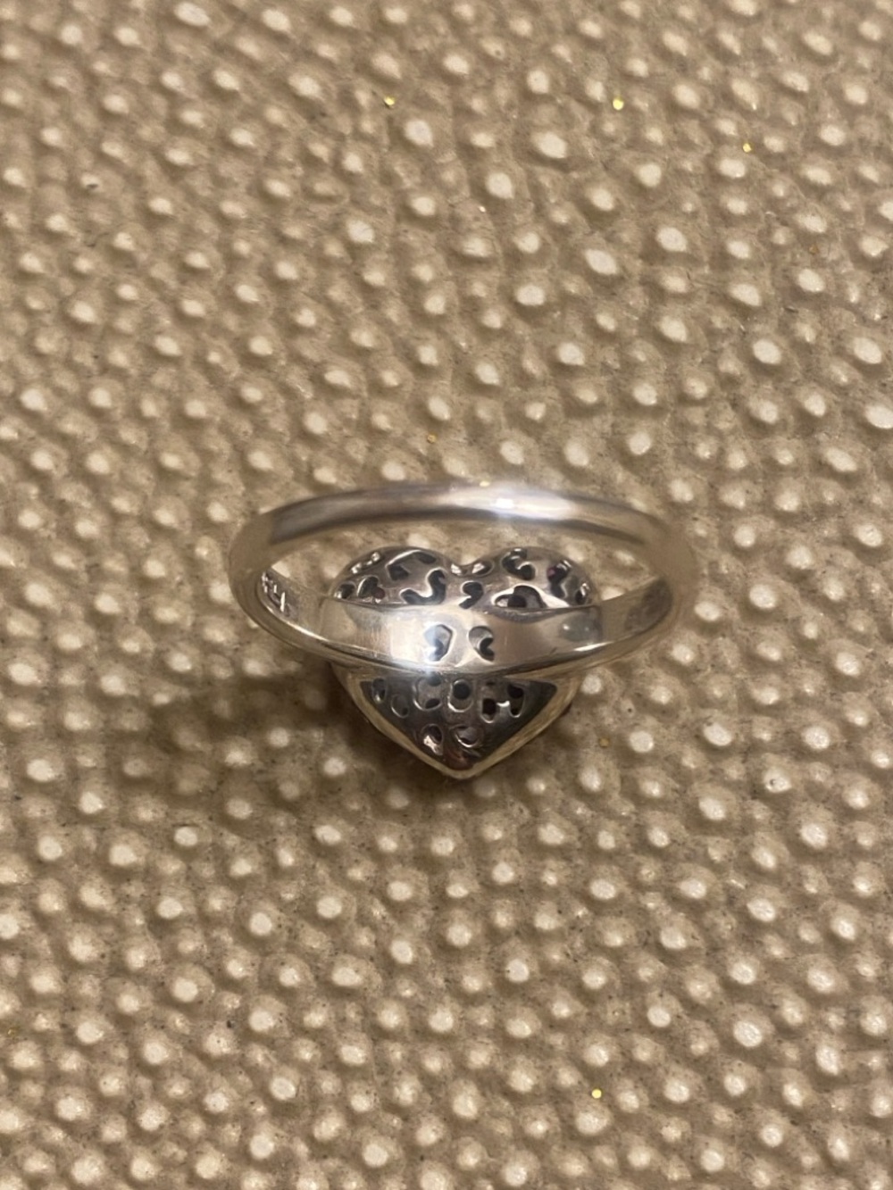 💖💜Stunning Sterling Heart Ring!💜💖 - Picture 9 of 9